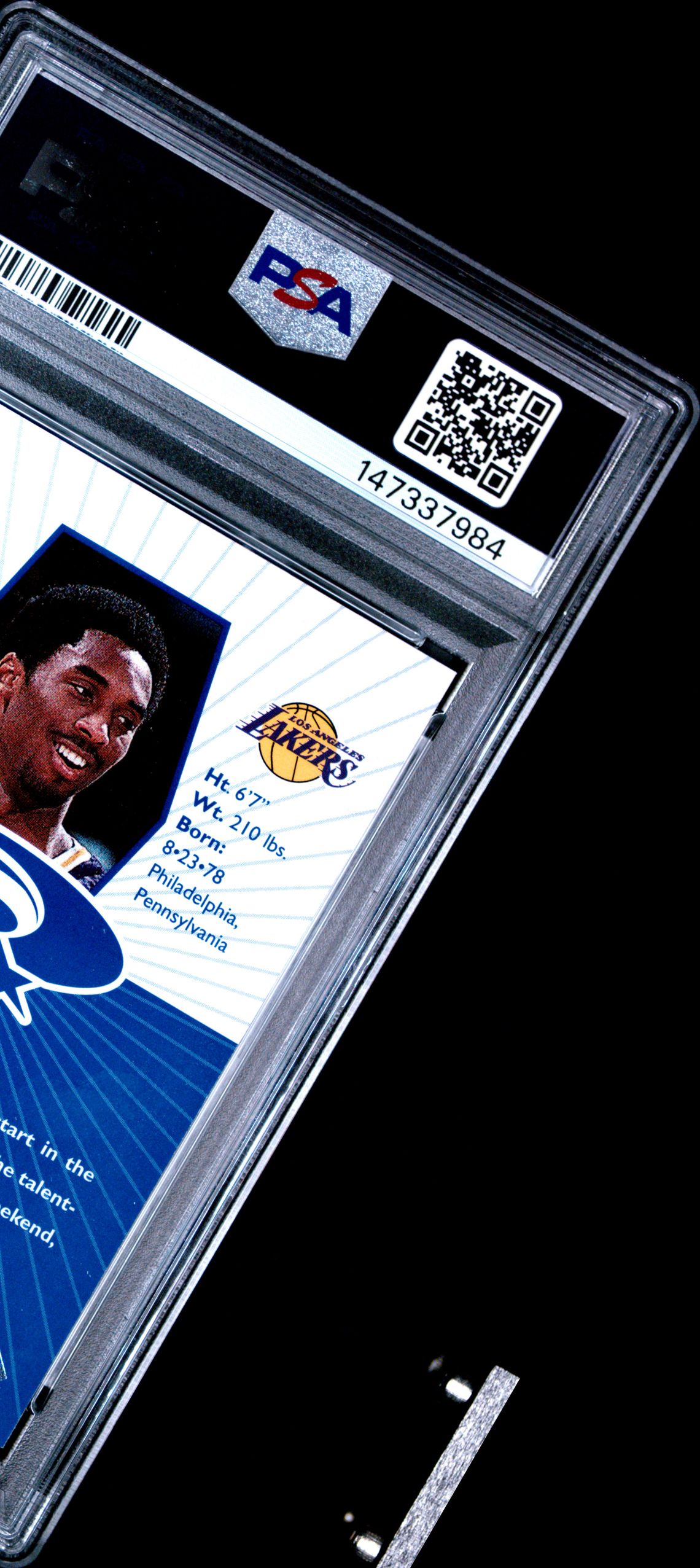 1998 Ud Choice Starquest Kobe Bryant #Sq13 (Starquest-Blue) Nm-Mt 8 back