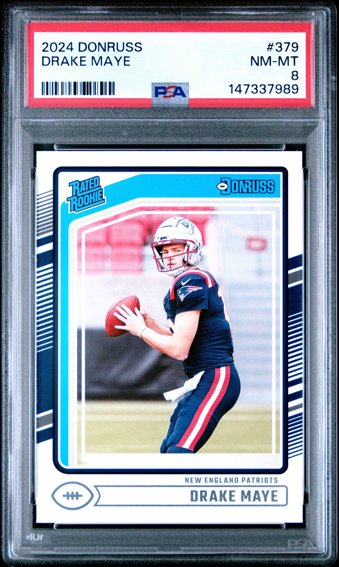 2024 Panini Donruss Drake Maye #379 Nm-Mt 8 front