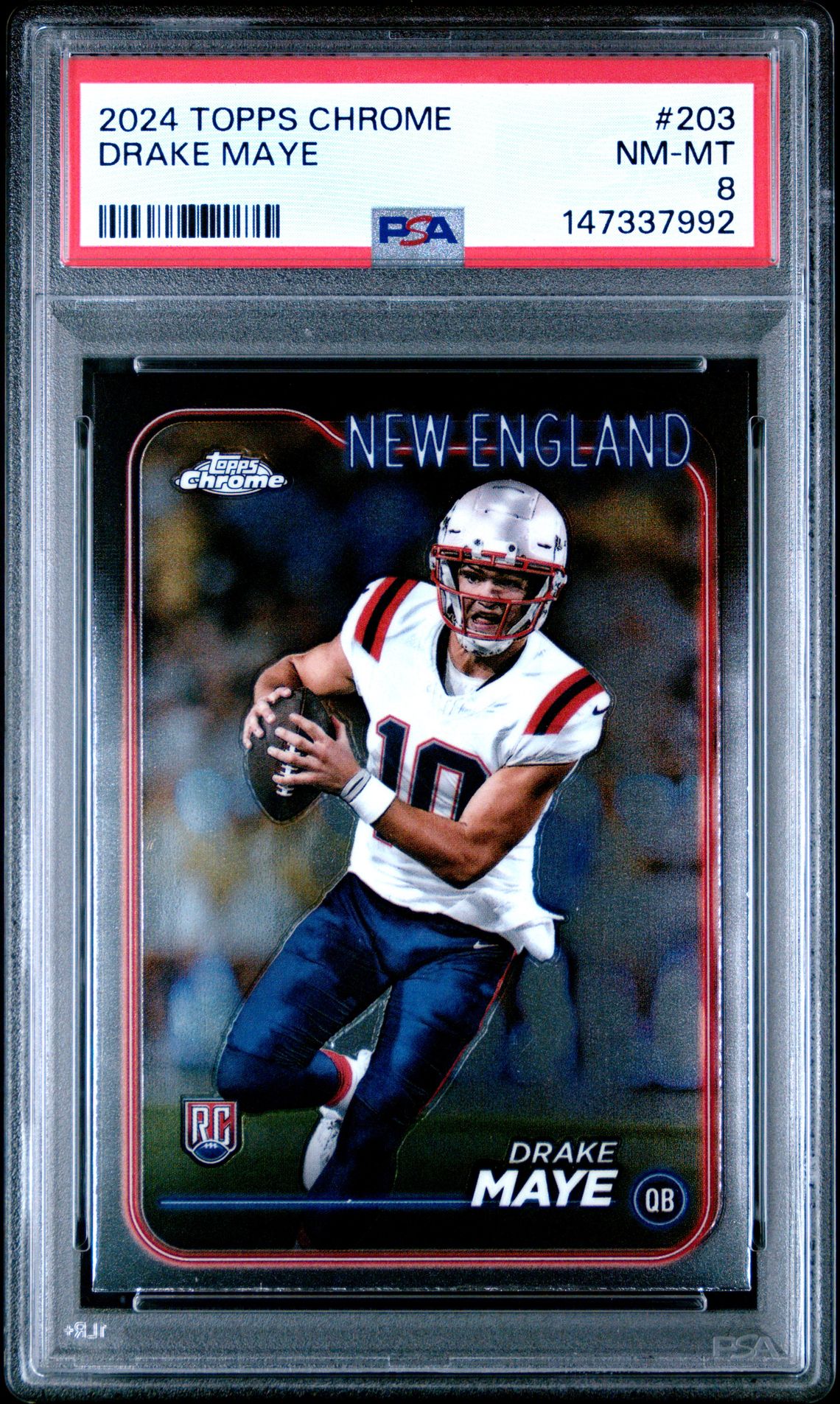 2024 Topps Chrome Drake Maye #203 Nm-Mt 8 front