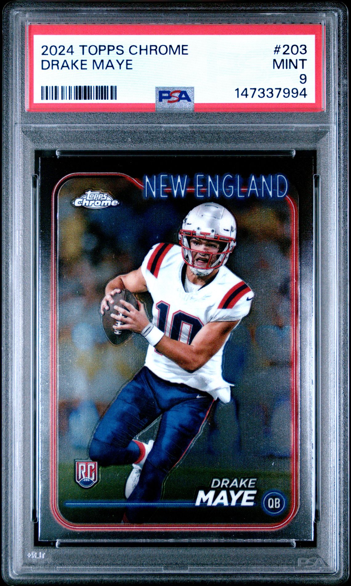 2024 Topps Chrome Drake Maye #203 Mint 9 front