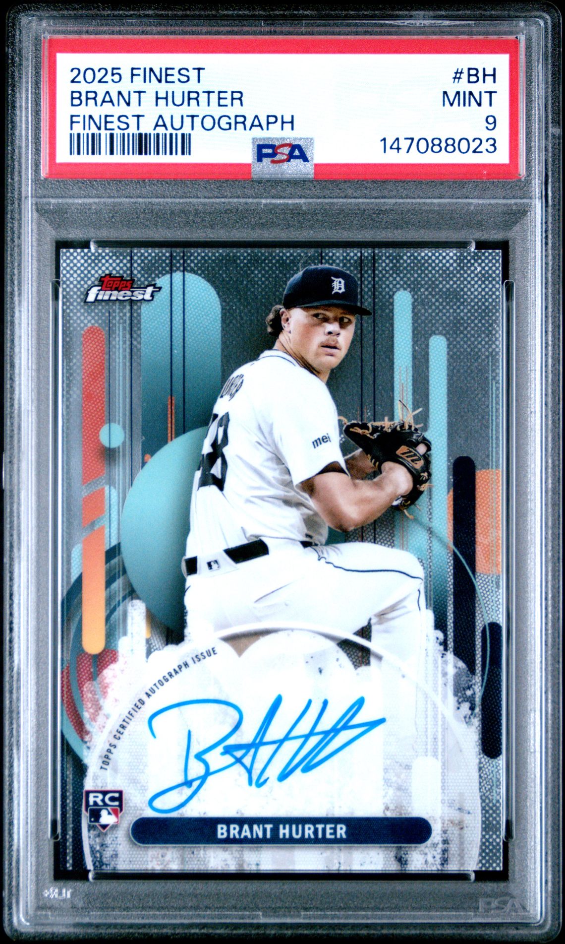 2025 Topps Finest Finest Autographs Brant Hurter #Bh Mint 9 front