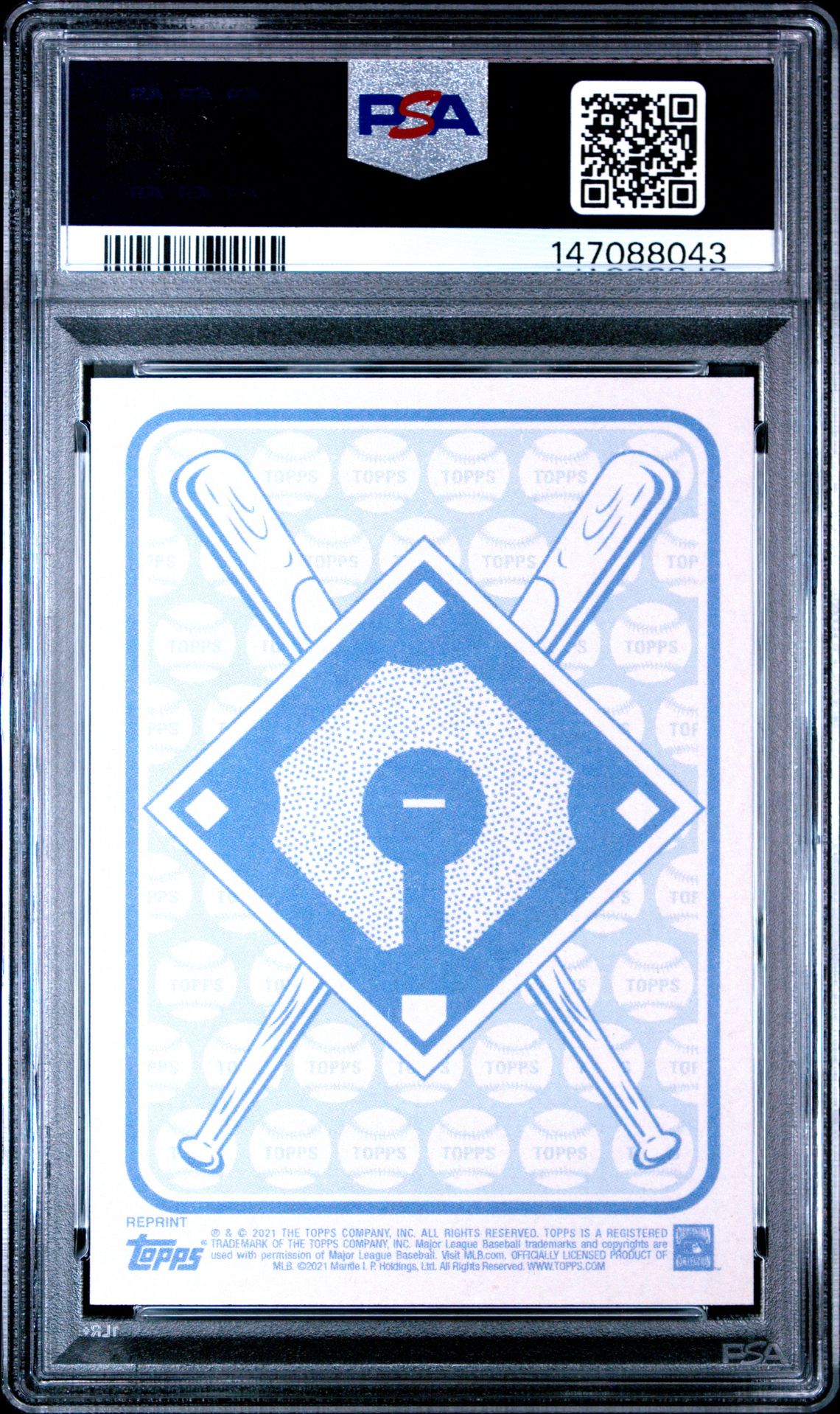 2021 Topps X Mickey Mantle Collection Mickey Mantle #39 Gem Mt 10 back