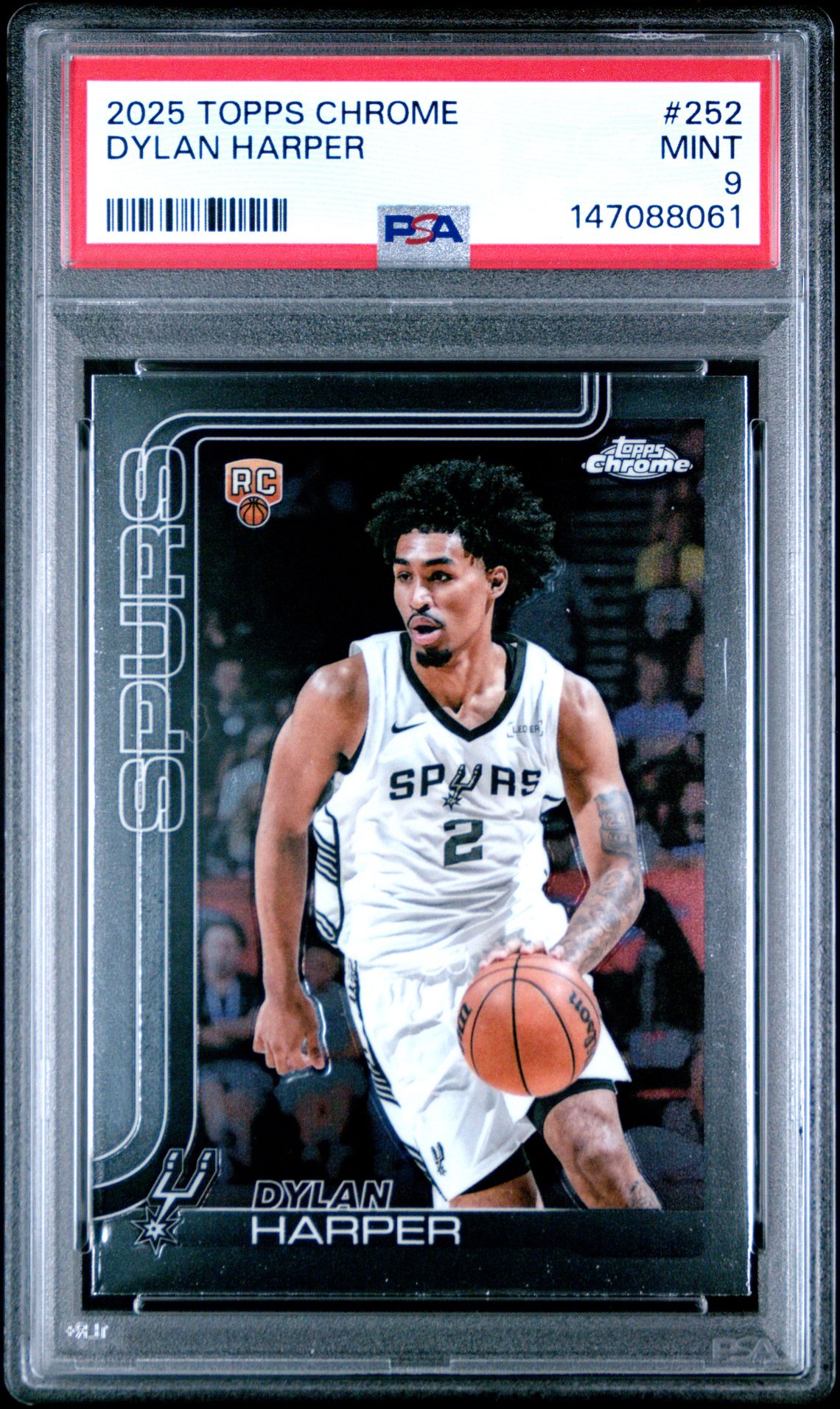 2025 Topps Chrome Dylan Harper #252 Mint 9 front