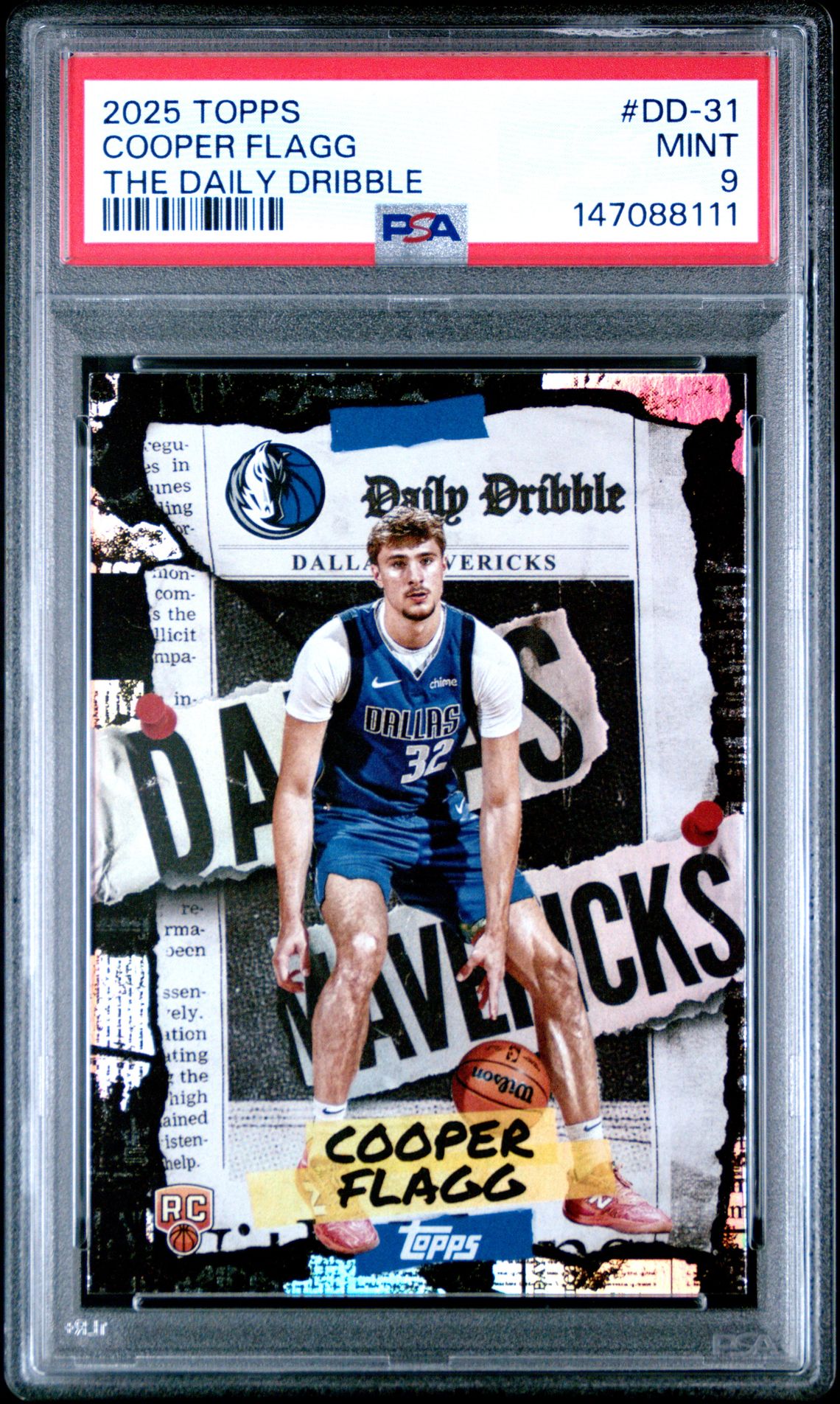 2025 Topps The Daily Dribble Cooper Flagg #Dd-31 Mint 9 front