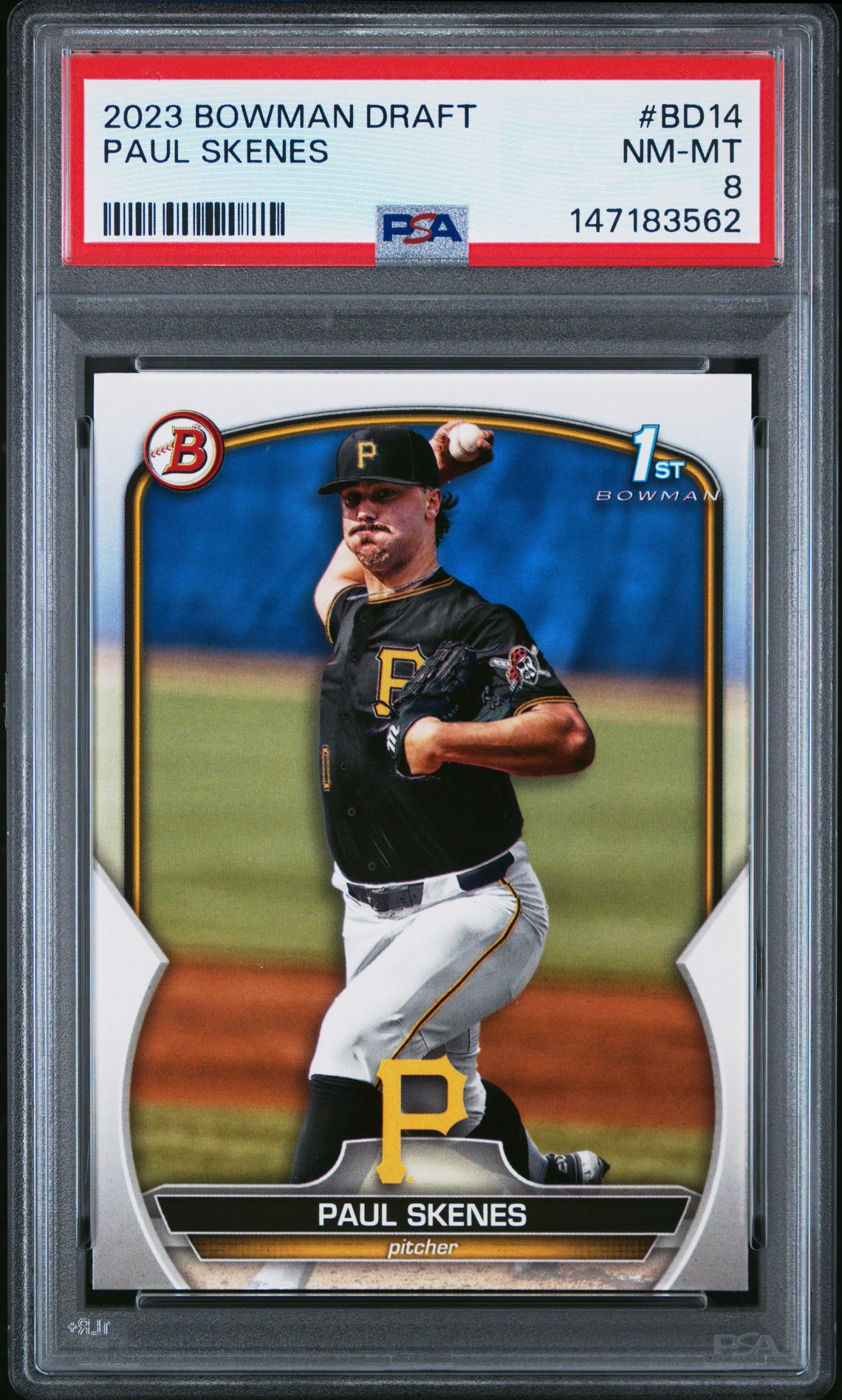 2023 Bowman Draft Paul Skenes #Bd14 Nm-Mt 8 front