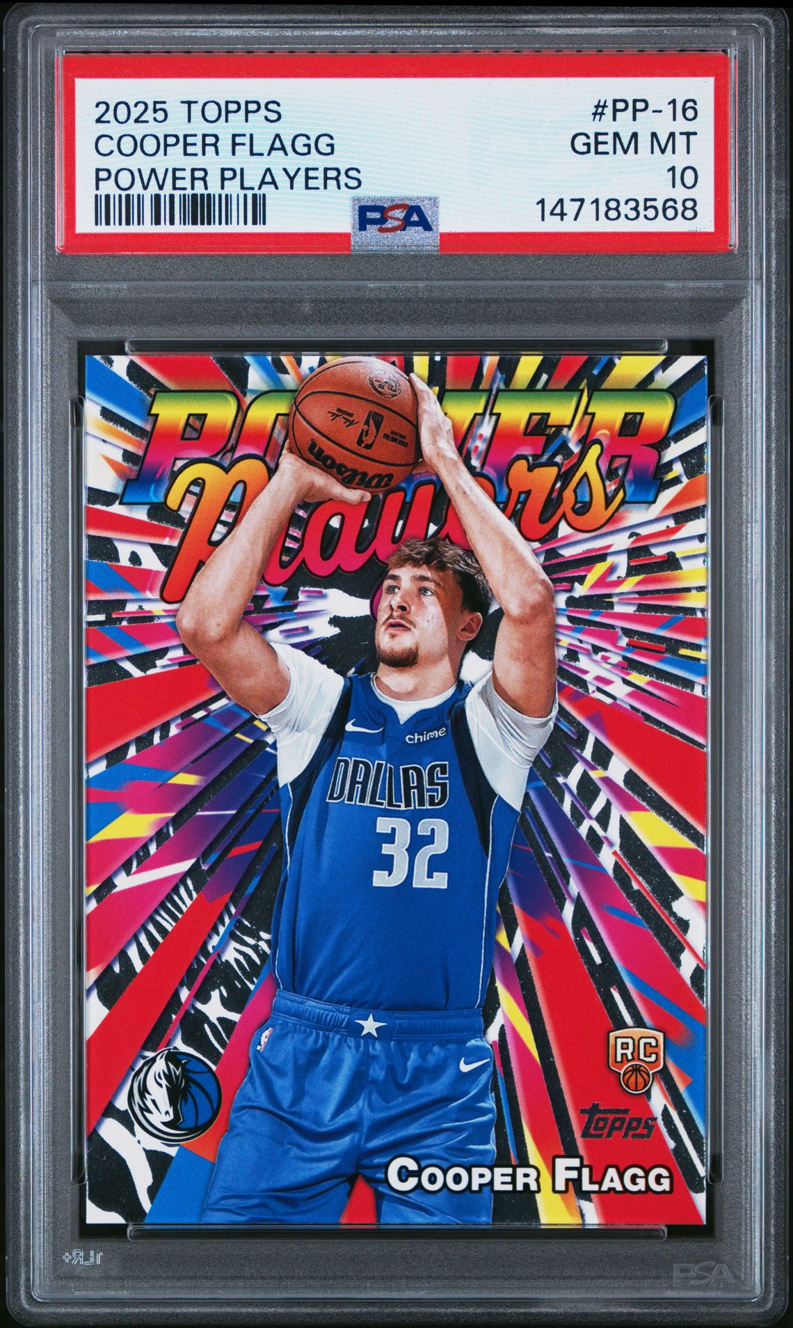 2025 Topps Power Players Cooper Flagg #Pp-16 Gem Mt 10 front