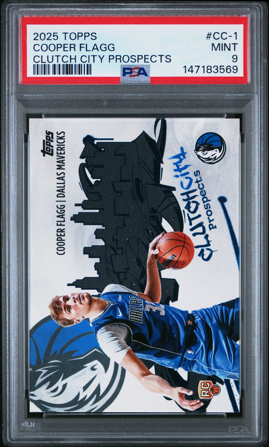 2025 Topps Clutch City Prospects Cooper Flagg #Cc-1 Mint 9 front