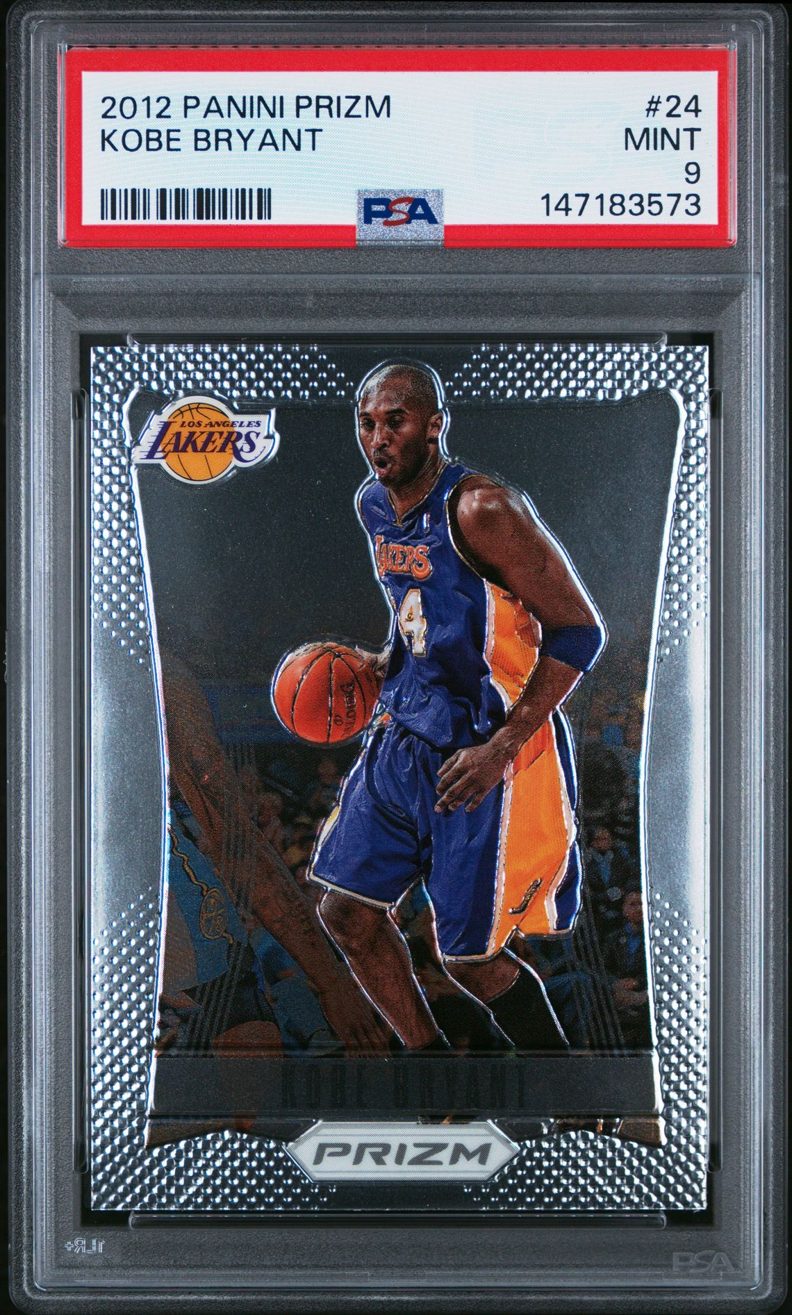 2012 Panini Prizm Kobe Bryant #24 Mint 9 front
