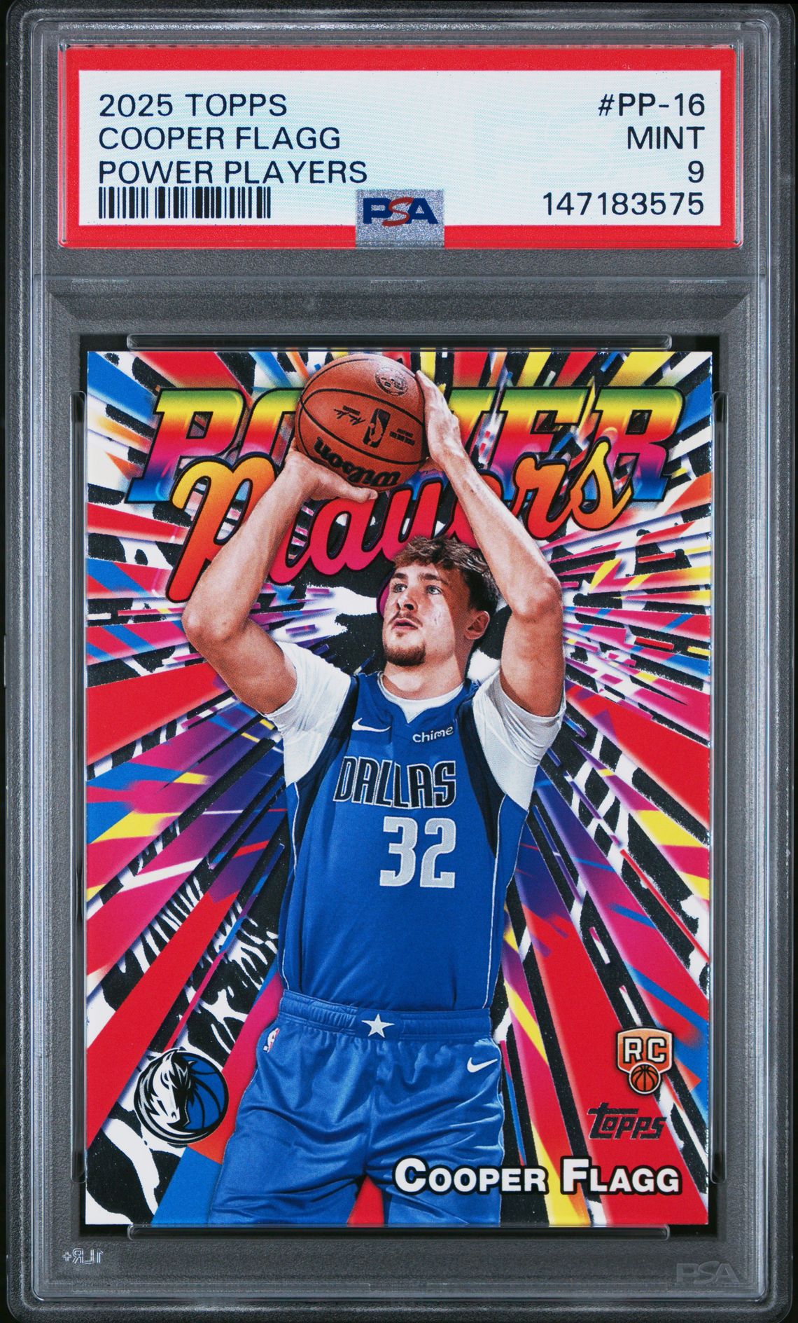 2025 Topps Power Players Cooper Flagg #Pp-16 Mint 9 front