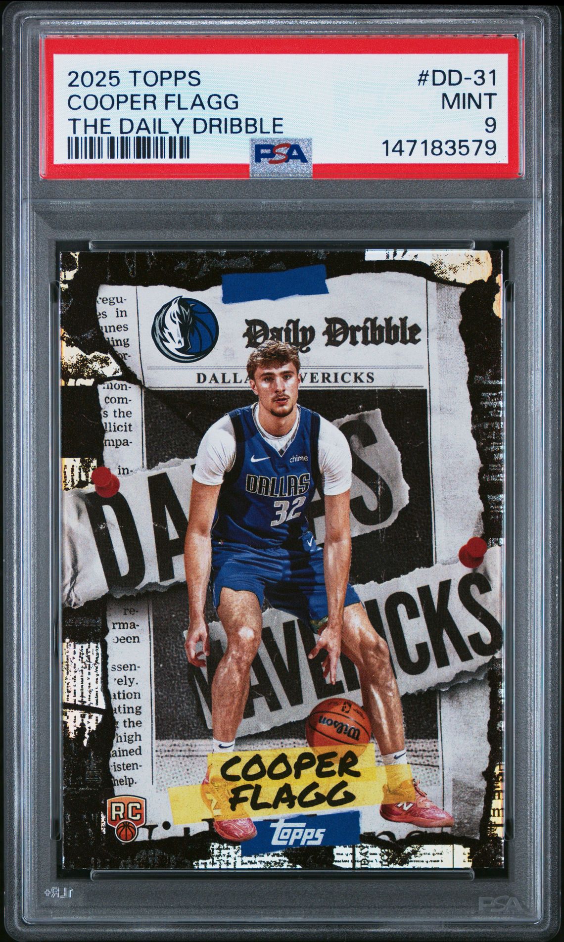 2025 Topps The Daily Dribble Cooper Flagg #Dd-31 Mint 9 front