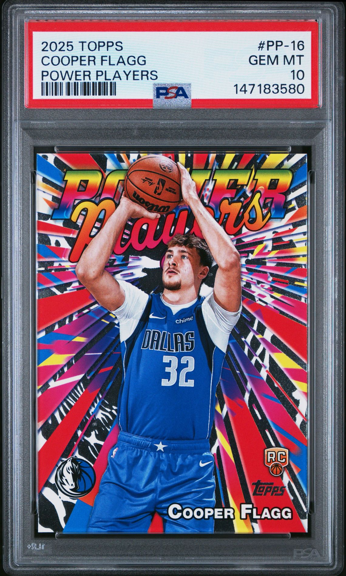 2025 Topps Power Players Cooper Flagg #Pp-16 Gem Mt 10 front