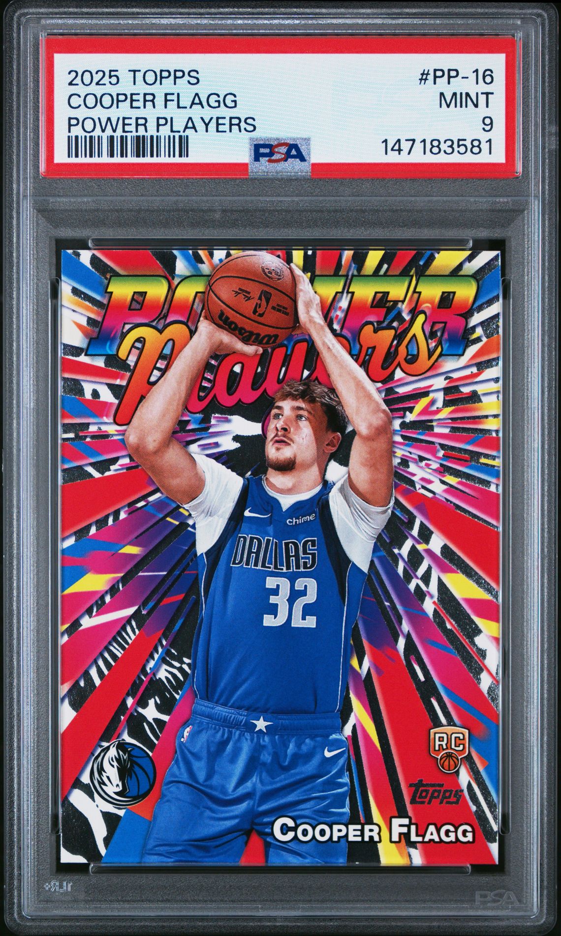 2025 Topps Power Players Cooper Flagg #Pp-16 Mint 9 front