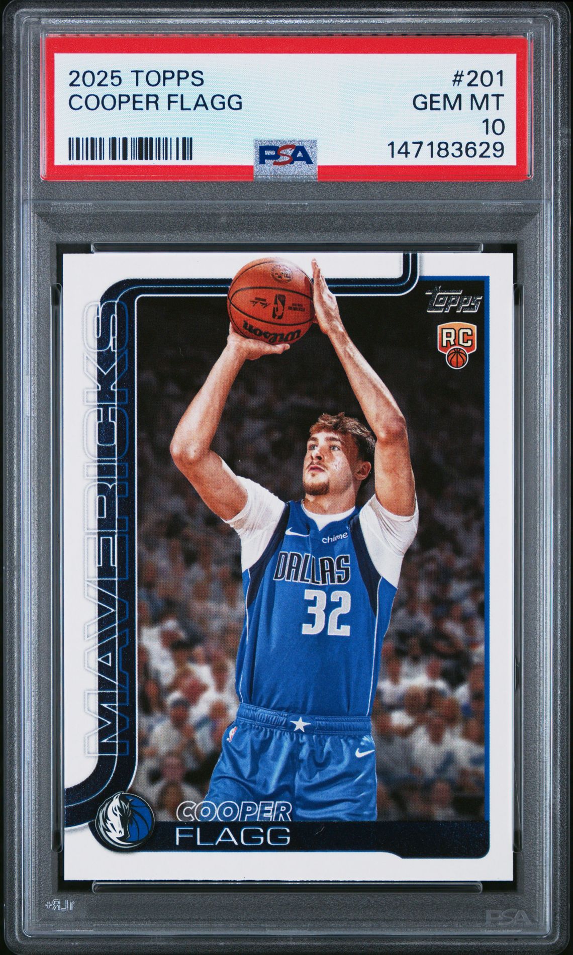 2025 Topps Cooper Flagg #201 Gem Mt 10 front