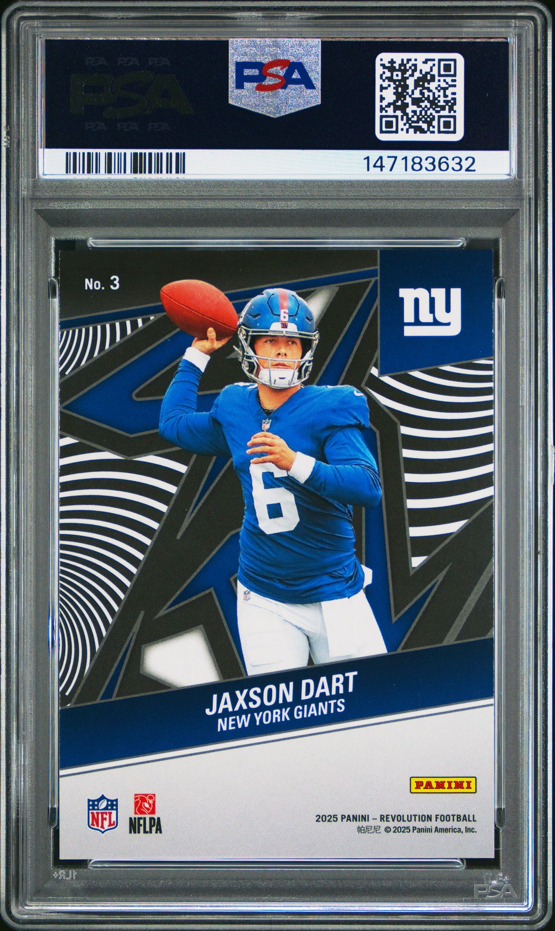 2025 Panini Revolution Revolutionary Rookies Jaxson Dart #3 Nm-Mt 8 back