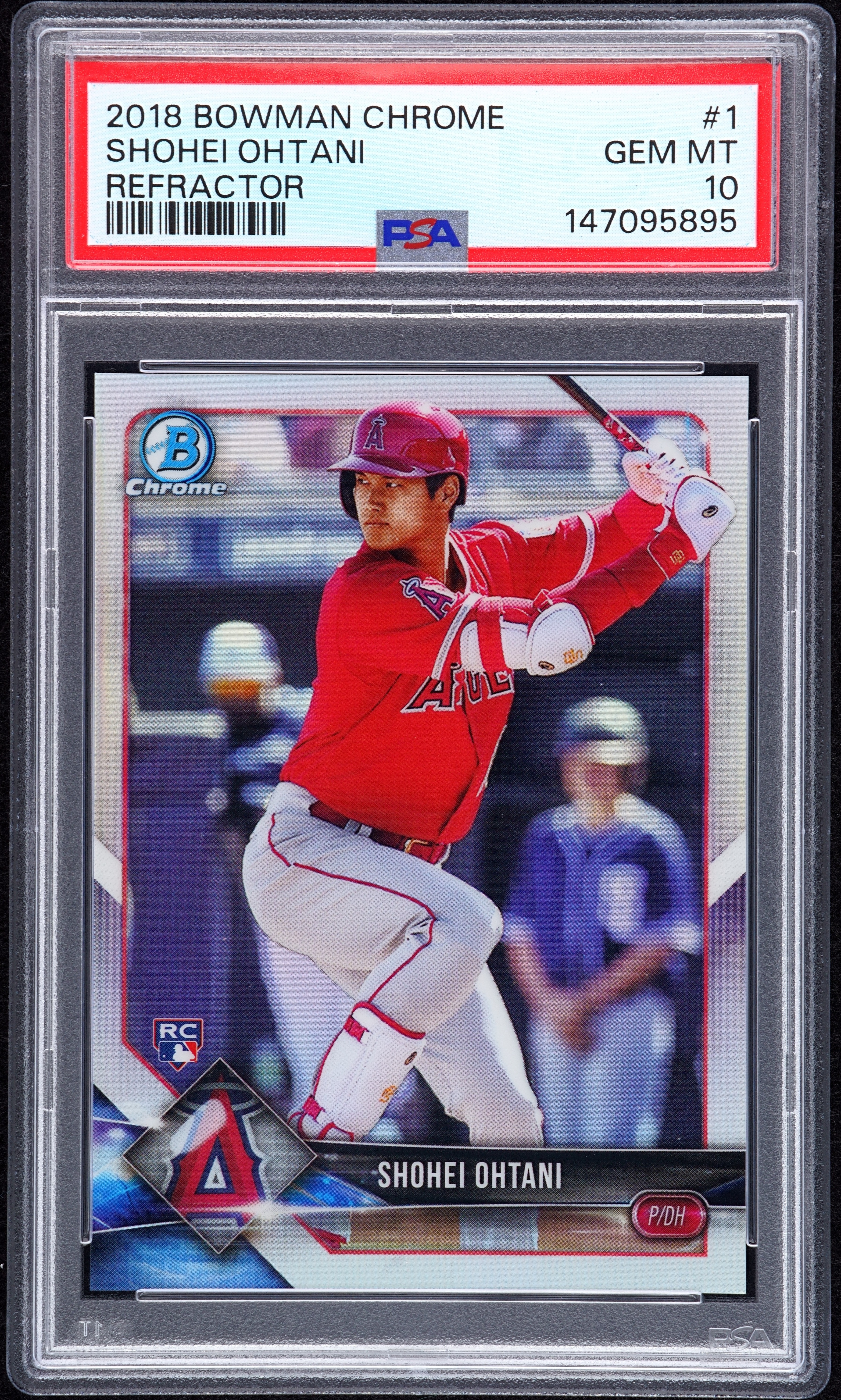 2018 Bowman Bowman Chrome REFRACTOR #1 Shohei Ohtani front