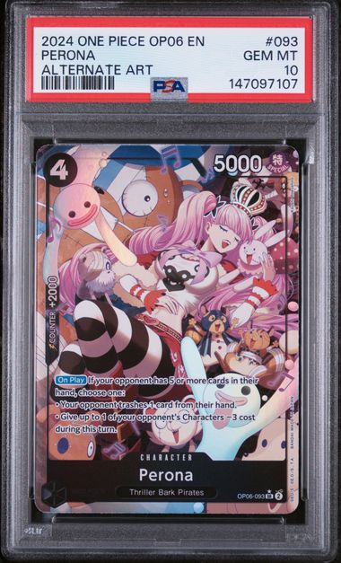 One Piece - 2024 Perona Alternate Art #93 One Piece Op06-Wings Of The Captain PSA 10