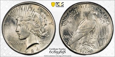 1924-S $1 MS64