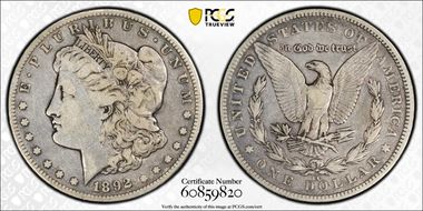 1892-CC $1 F15