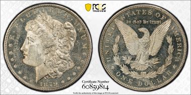 1879-S $1 MS62PL