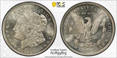 1921 $1 Morgan MS63