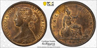 1866 1/2D S-3956 MS63BN