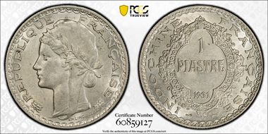 1931 Piastre Lec-312 AU58