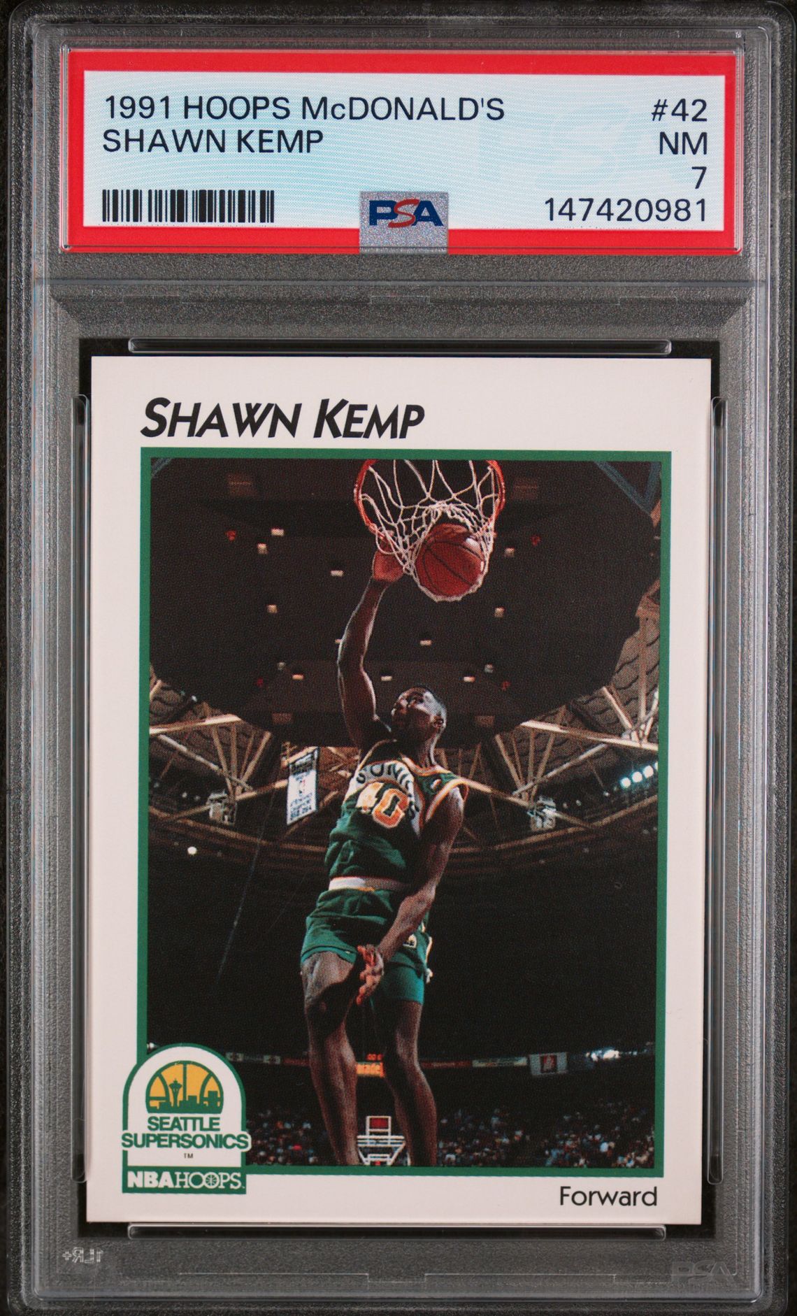 1991 Hoops HOOPS MCDONALD'S #42 Shawn Kemp front