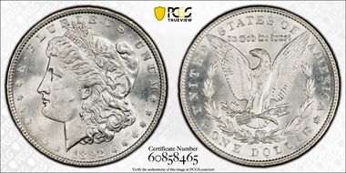 1892 $1 MS62