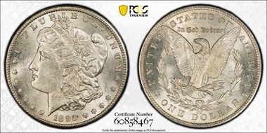 1890-CC $1 MS62