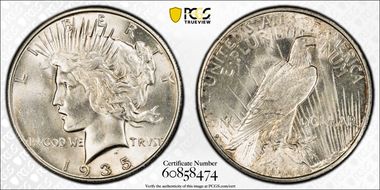 1935-S $1 MS63