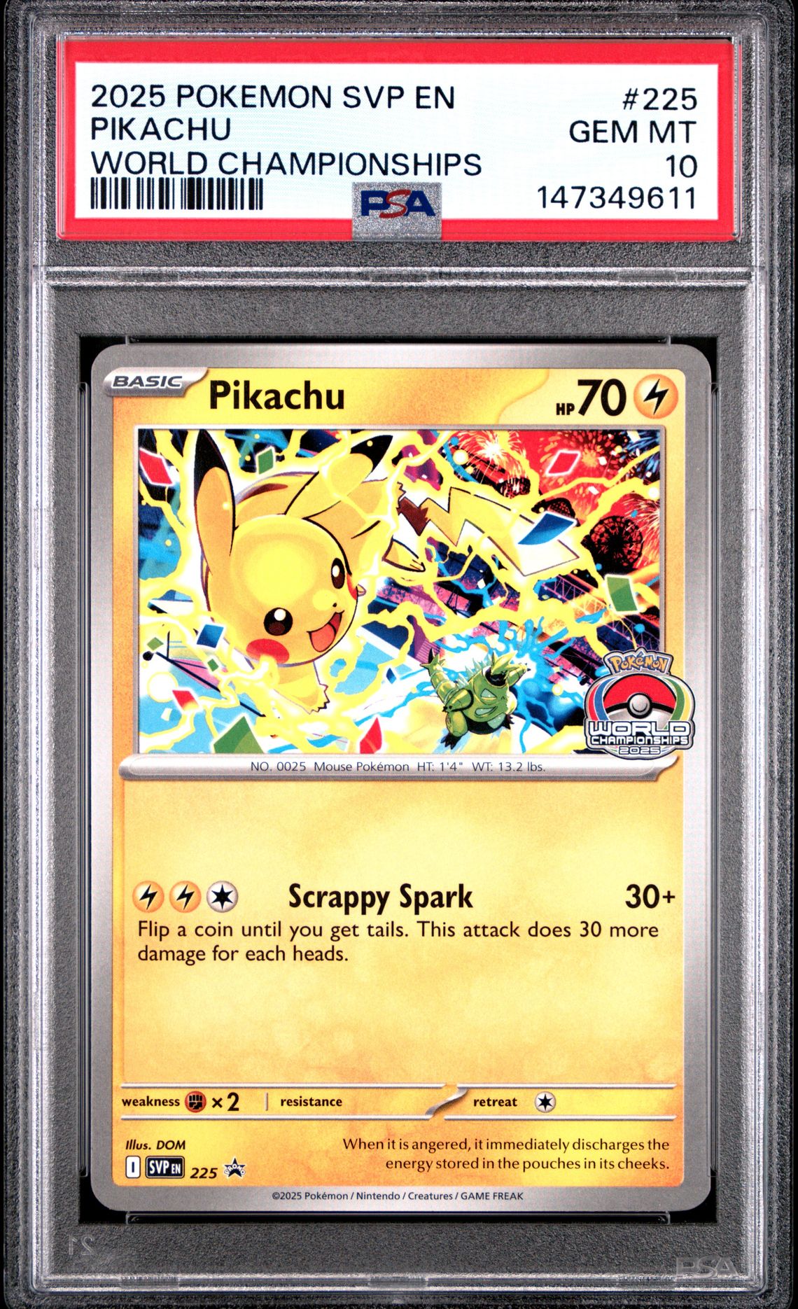 2025 Pokemon Black Star Promo #225 Pikachu front
