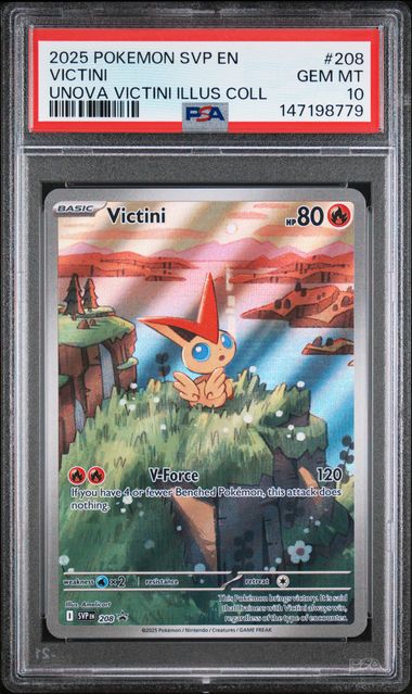 2025 Pokemon Black Star Promo UNOVA VICTINI ILLUS COLL-JMB #208 Victini front