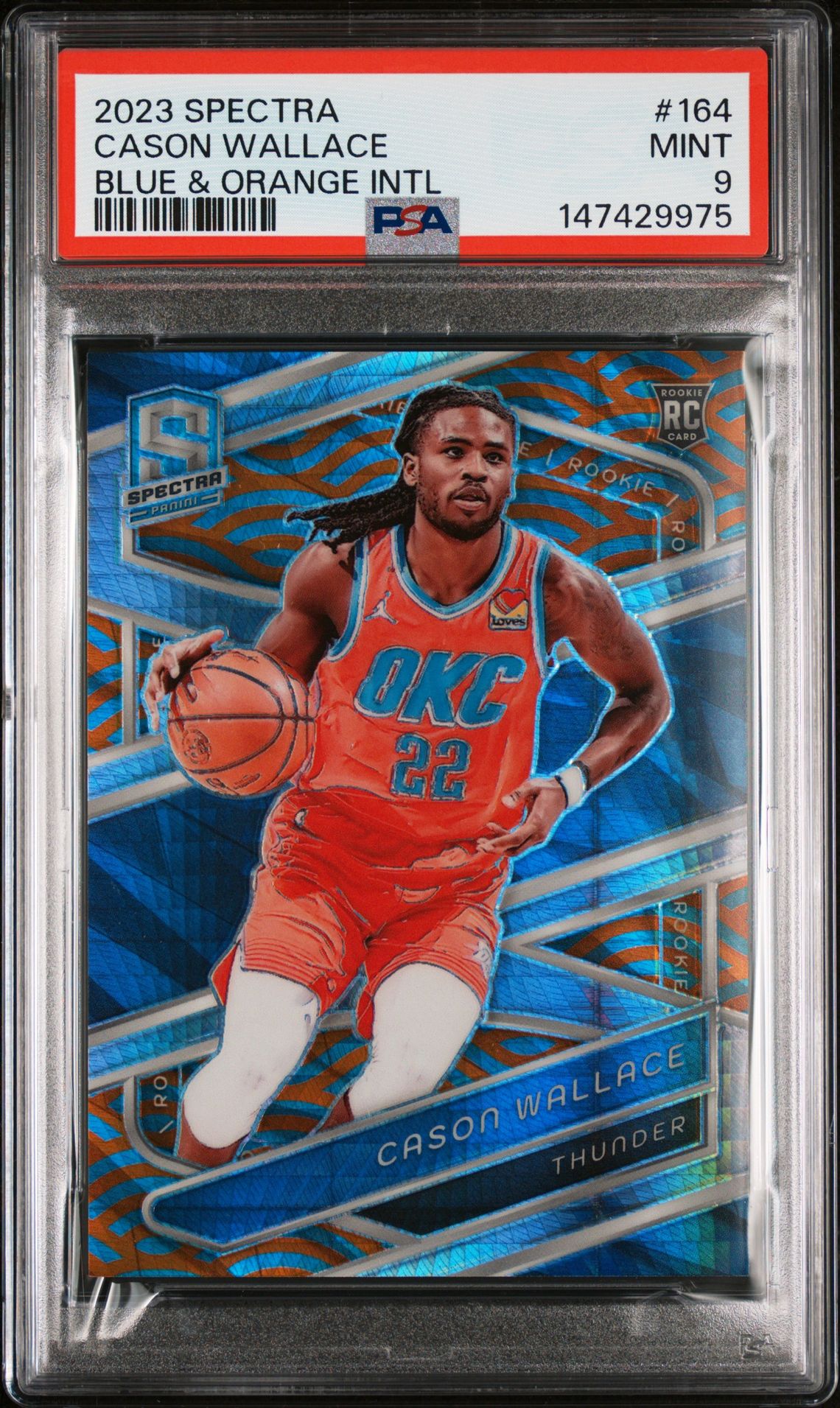 2023 Panini PANINI SPECTRA BLUE & ORANGE INTL #164 Cason Wallace front