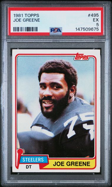1981 Topps #495 Joe Greene front