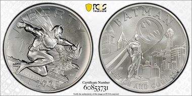 2025 Medal DC Comics - Batman 2 1/2oz Ag First Strike MS68