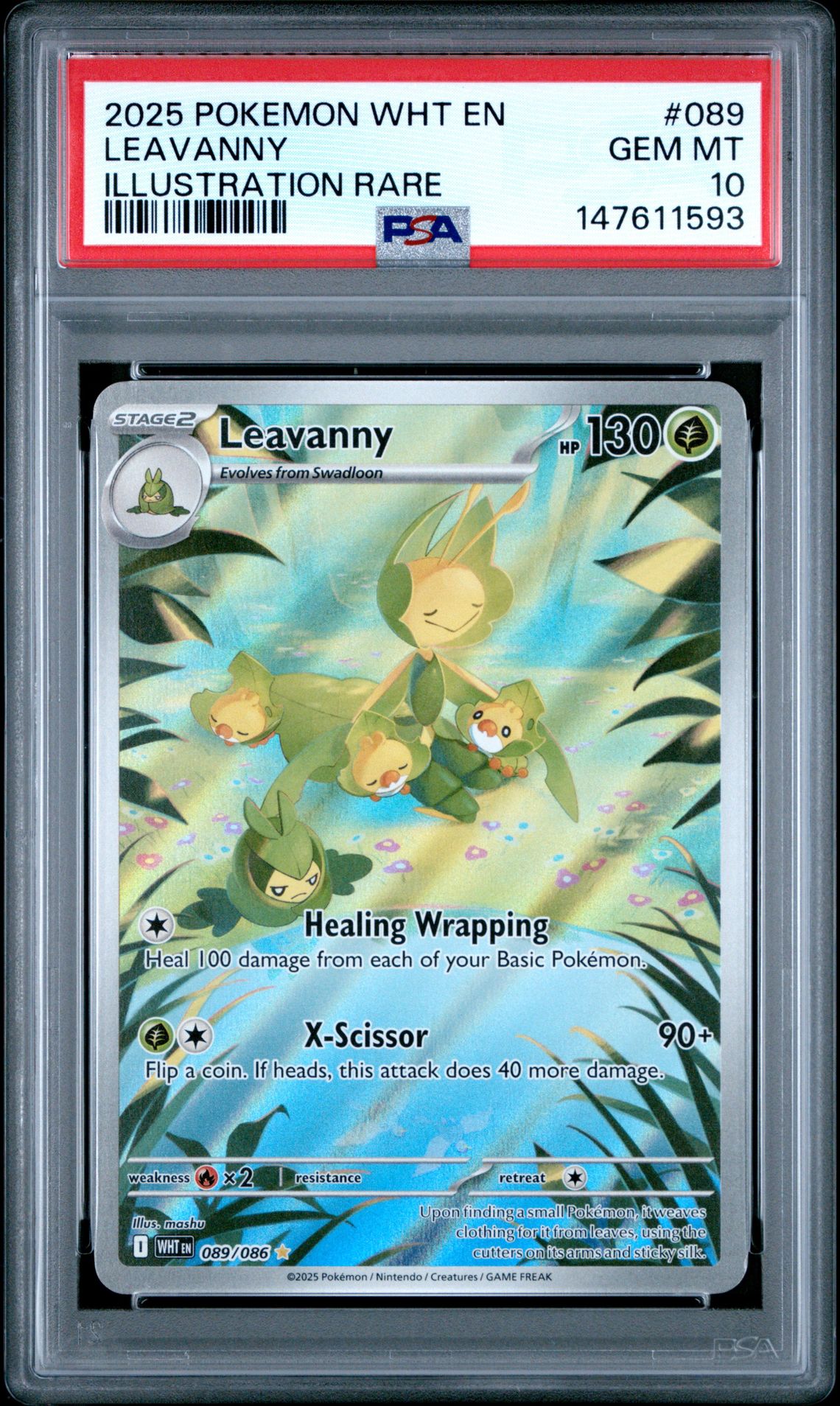 2025 Pokemon POKEMON WHT EN-WHITE FLARE Illustration Rare Leavanny front
