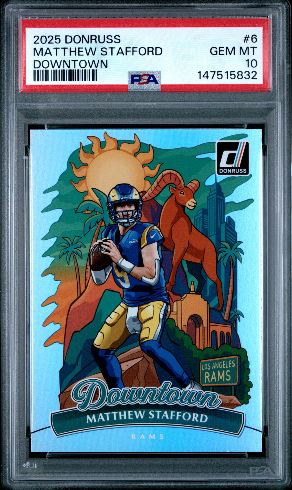 2025 Panini PANINI DONRUSS DOWNTOWN #6 Matthew Stafford front