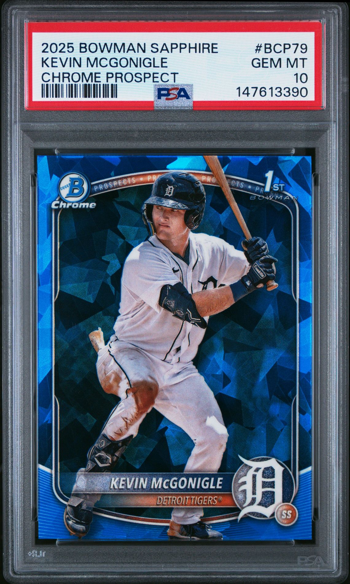 2025 Bowman Bowman Sapphire #BCP-79 Kevin McGonigle front