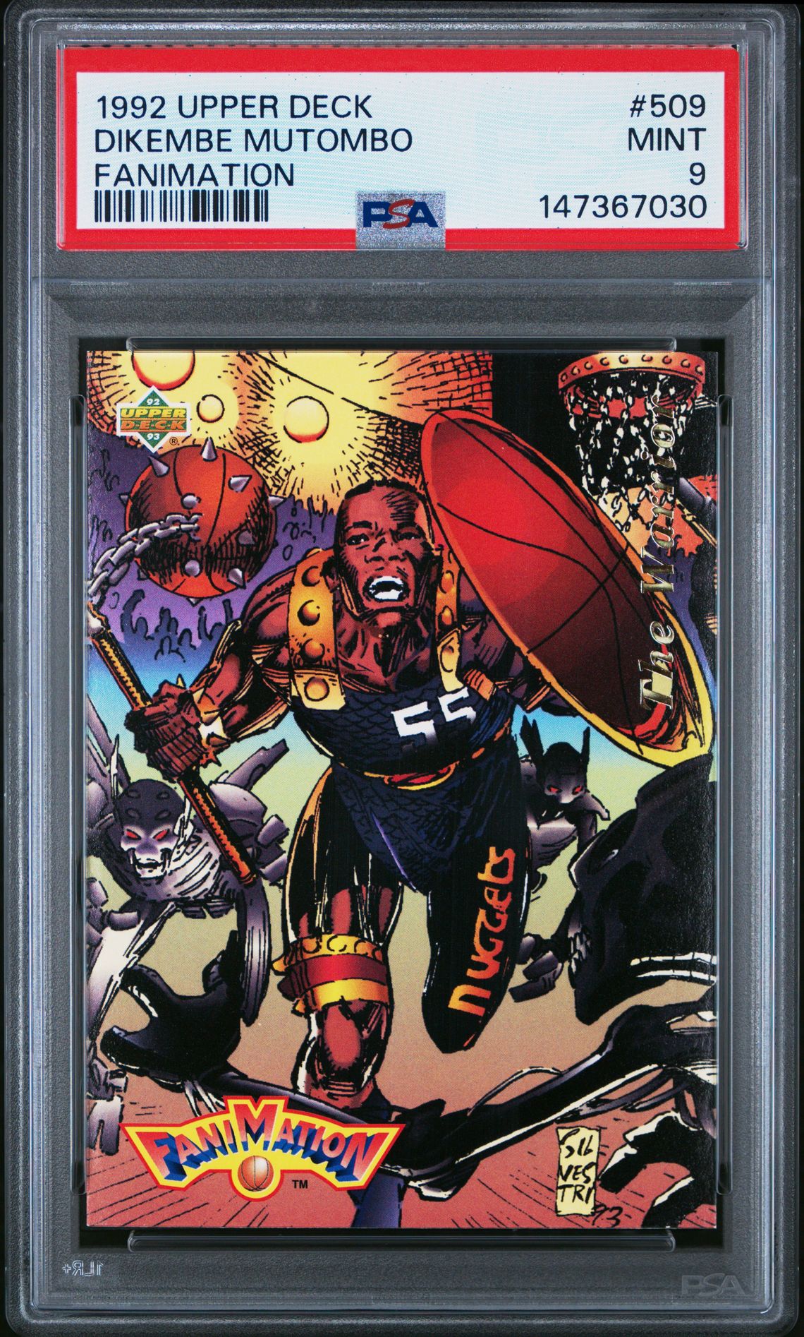 1992 Upper Deck UPPER DECK FANIMATION #509 Dikembe Mutombo front