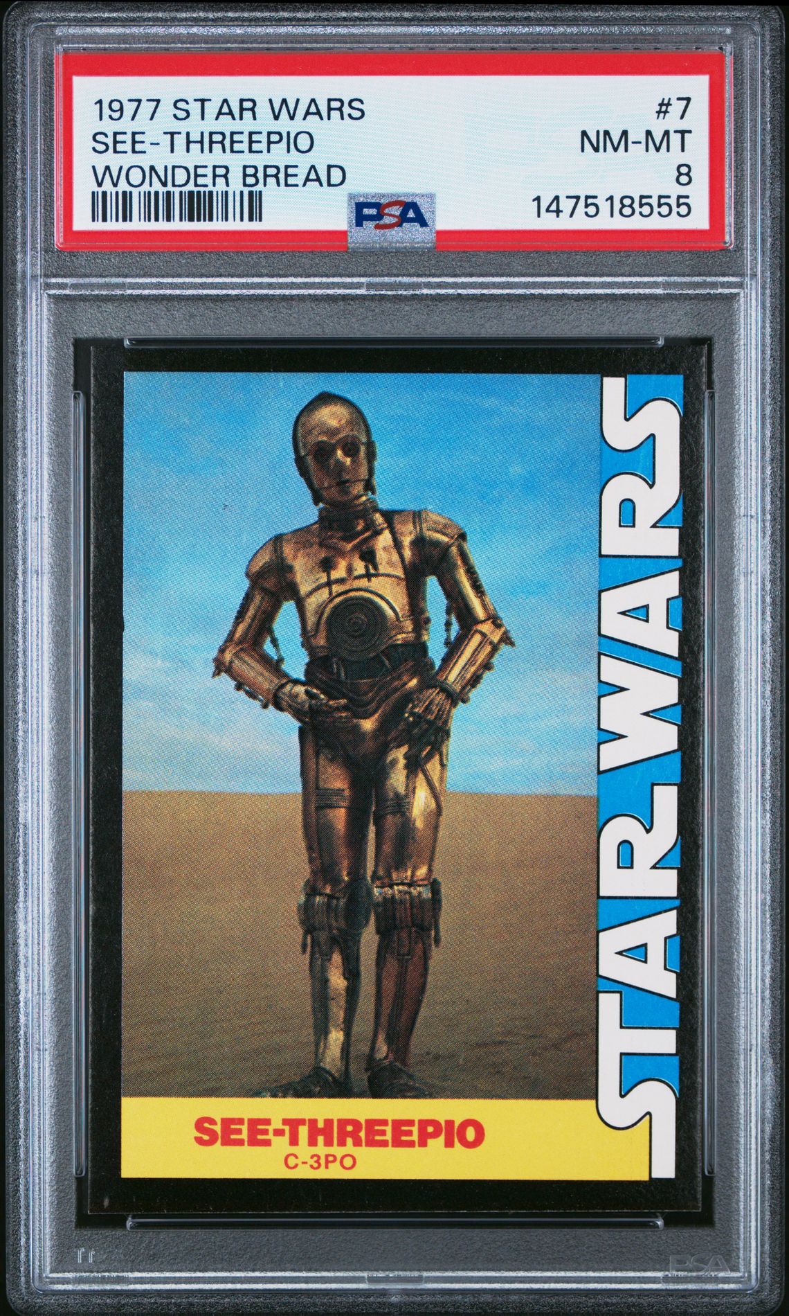 1977 Star Wars STAR WARS WONDER BREAD #7 See-Threepio front
