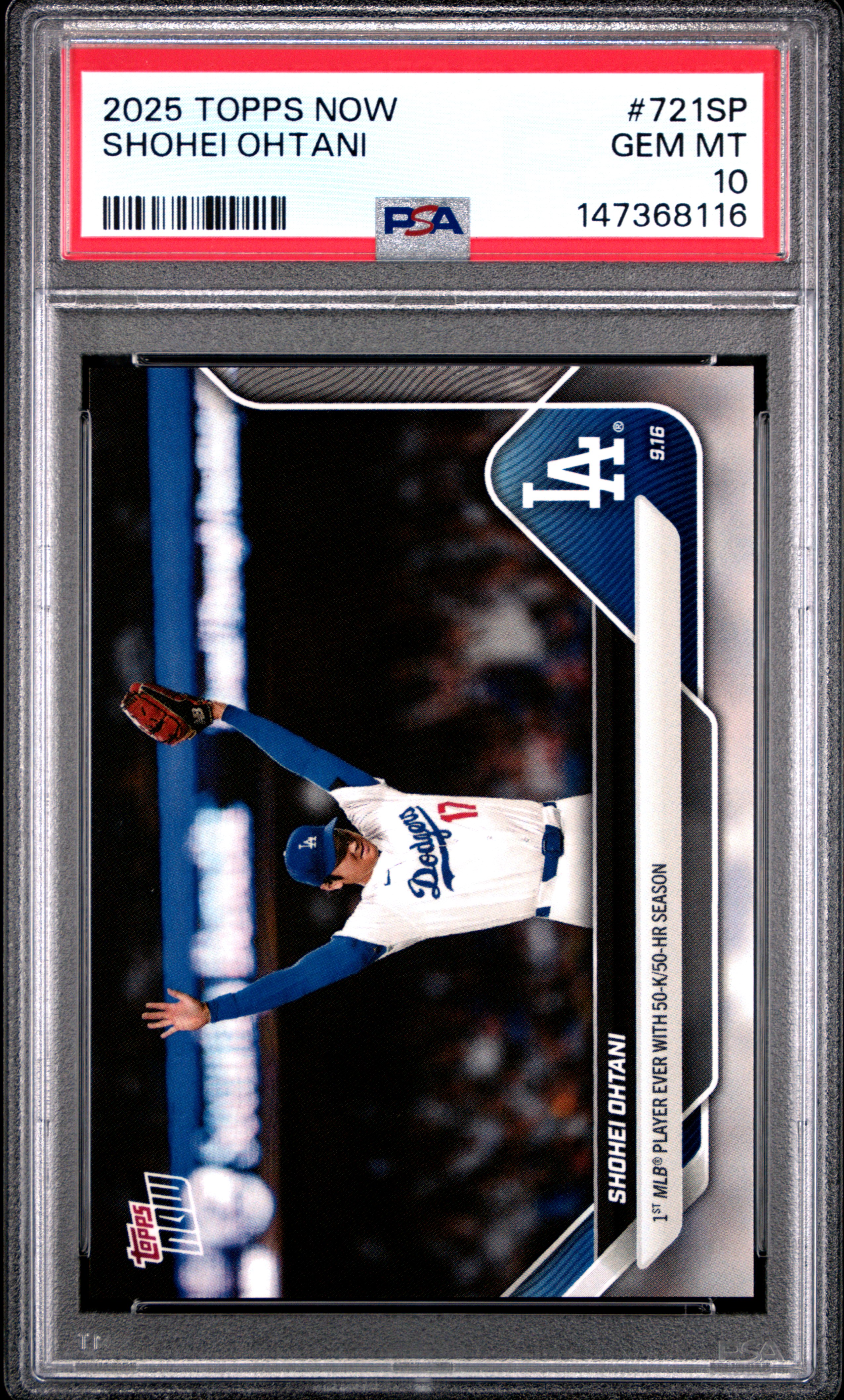 販売 資格 PSA10 Topps Now Shohei Ohtani #722 大谷翔平 50-50 Club 