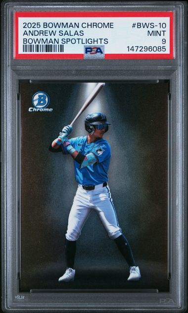 2025 Bowman Bowman Chrome #BWS-10 Andrew Salas Otlight front