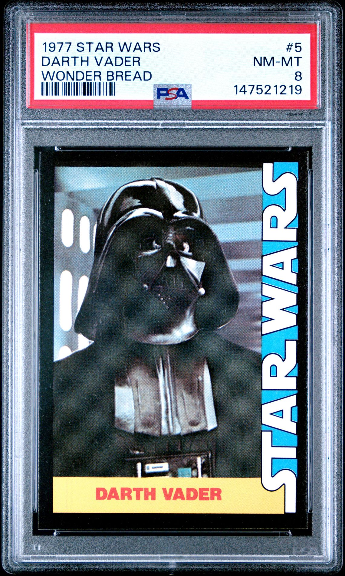 1977 Star Wars STAR WARS WONDER BREAD #5 Darth Vader front