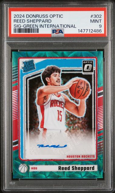 2024 Panini Donruss Optic Green #302 Reed Sheppard front