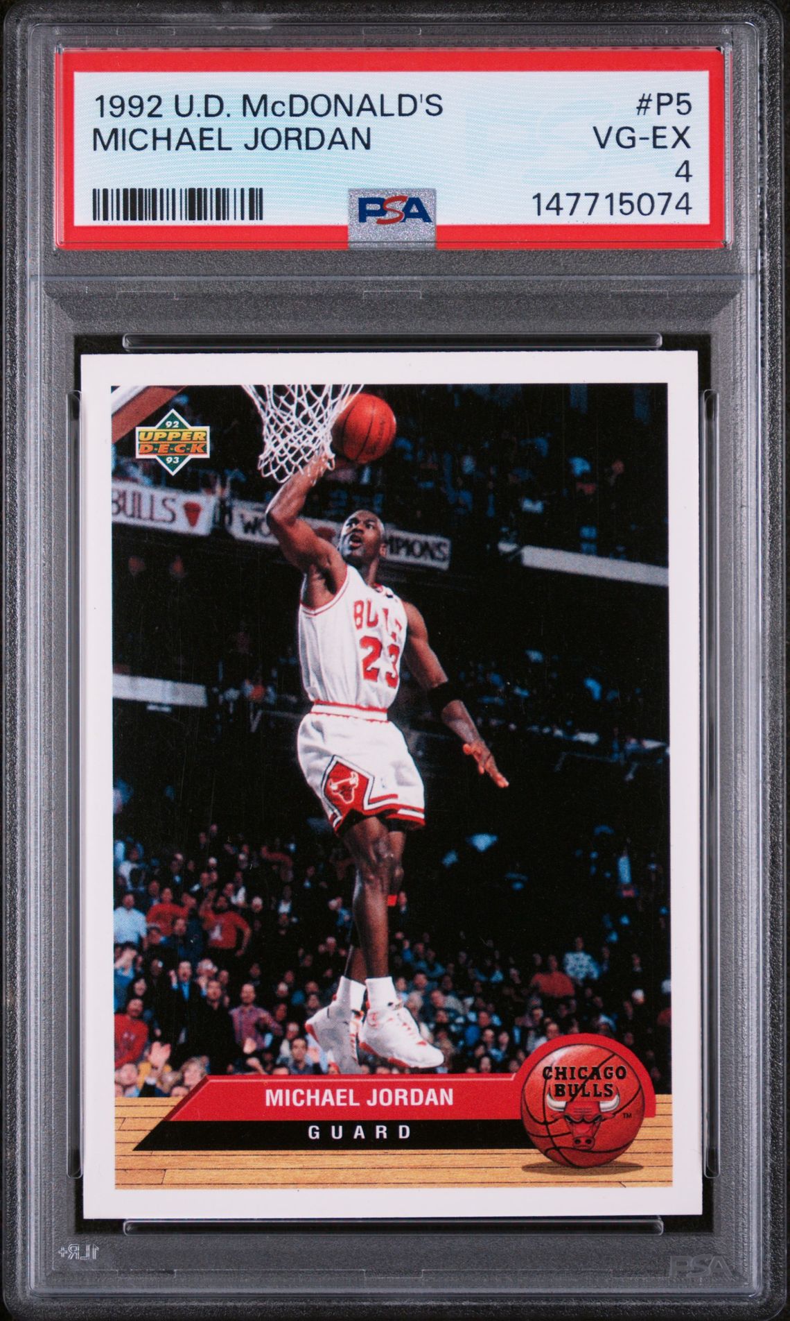 1992 Upper Deck UPPER DECK McDONALD'S #P5 Michael Jordan front