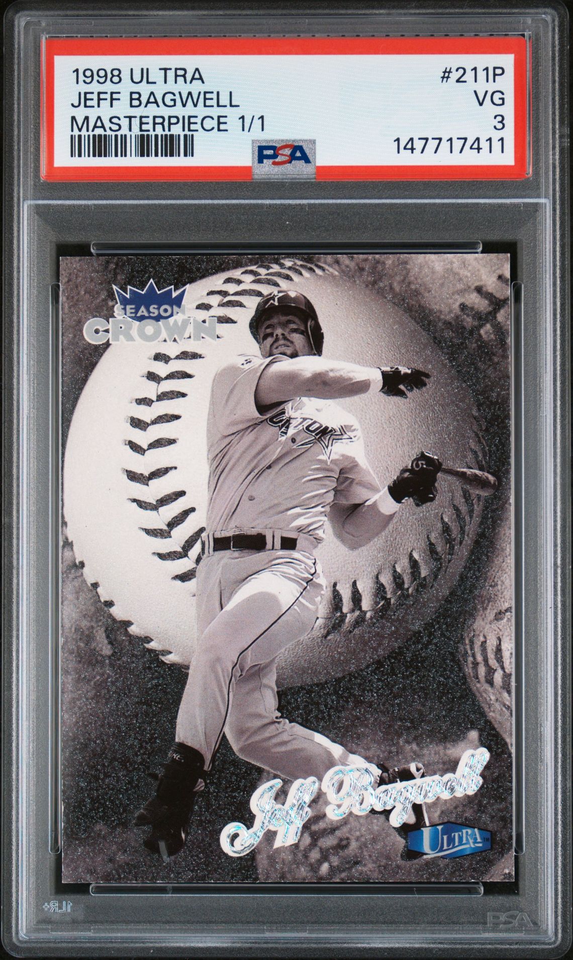 1998 Ultra #211P Jeff Bagwell front