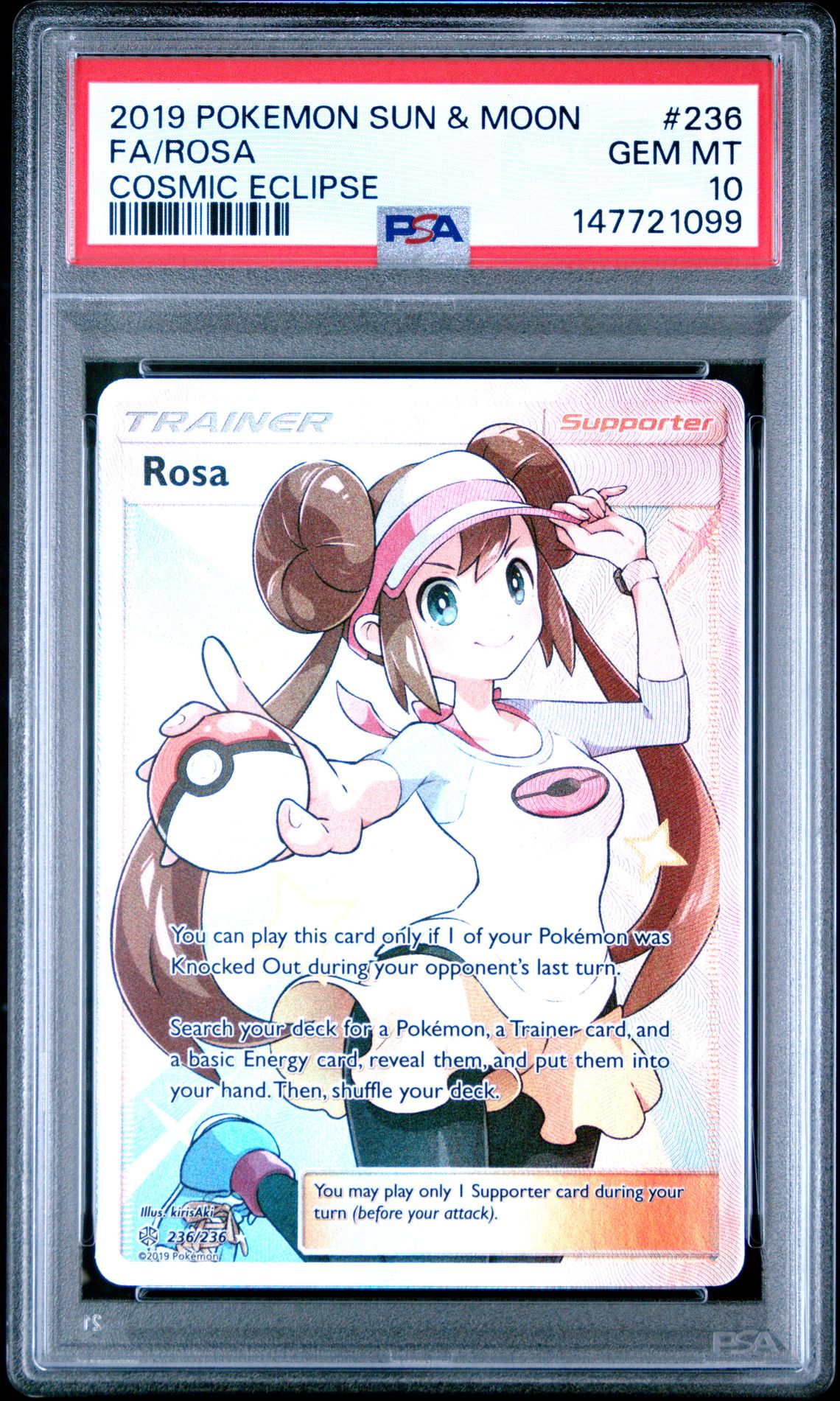 2019 Pokemon POKEMON SUN & MOON COSMIC ECLIPSE #236 Fa/Rosa front