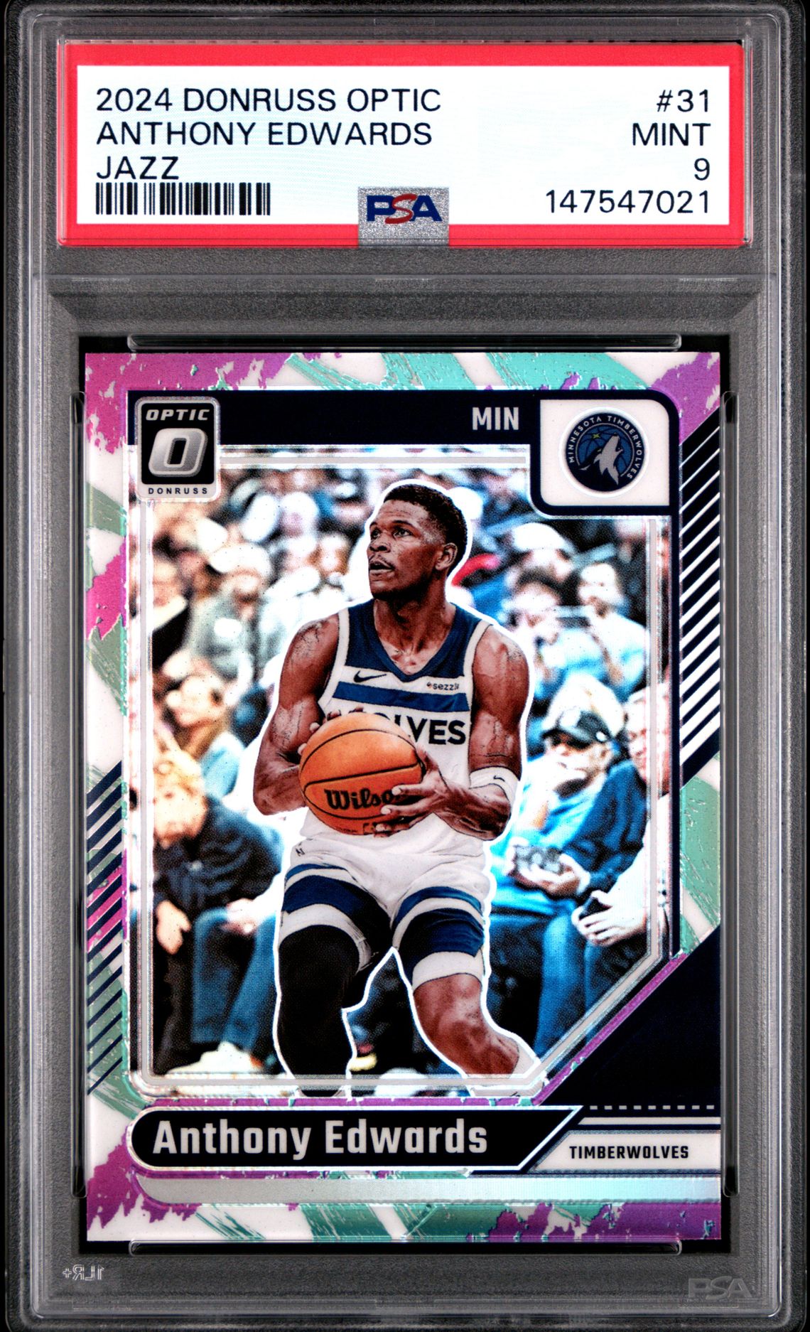 2024 Panini PANINI DONRUSS OPTIC HOLO #31 Anthony Edwards front