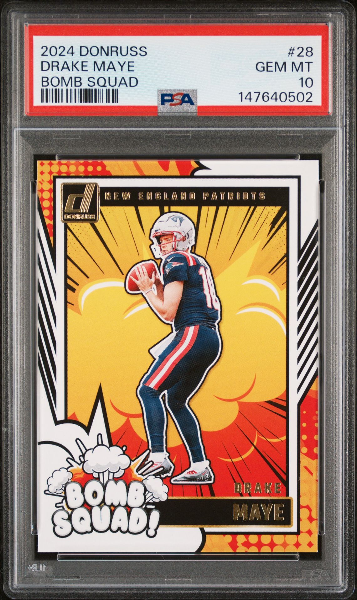 2024 Panini PANINI DONRUSS BOMB SQUAD #28 Drake Maye front