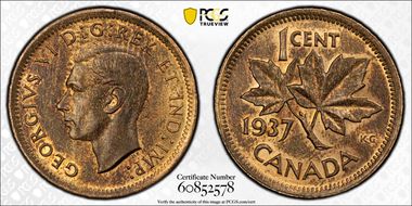 1937 1C MS64RB